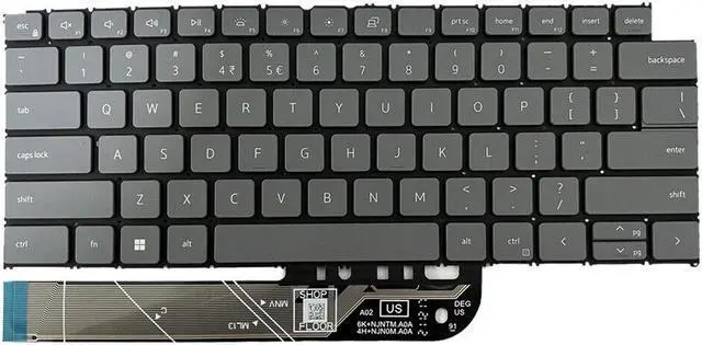 Alt view image 3 of 5 - replacement keyboard for Dell LatituDE 3320 3420  US  With Backlight  Black Color