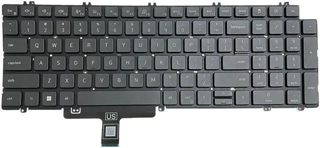 Alt view image 3 of 5 - replacement keyboard for Dell LatituDE 5520 5521   US  without Backlit Components US
