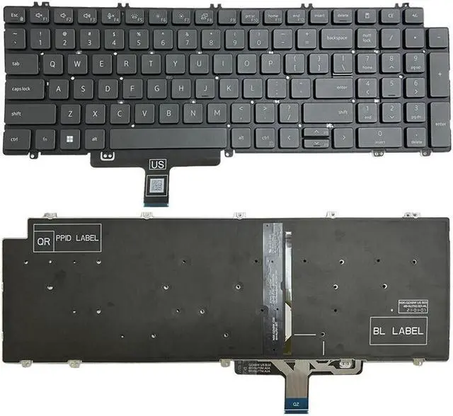 Main image of replacement keyboard for Dell LatituDE 5520 5521   US  without Backlit Components US