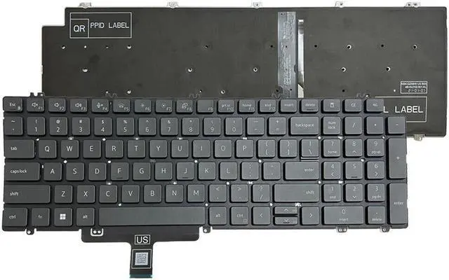 Alt view image 2 of 5 - replacement keyboard for Dell LatituDE 5520 5521   US  without Backlit Components US