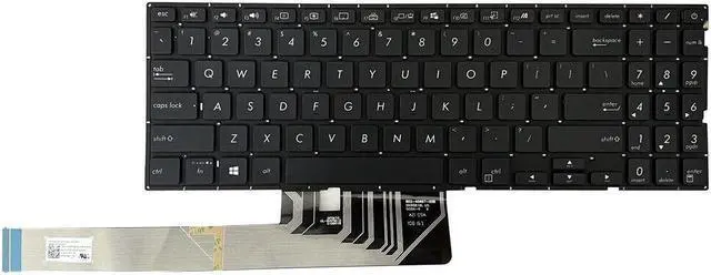 Alt view image 3 of 5 - Replacment keyboard  For Asus VX60 VX60GT K51GT F571GT Keyboard Backlit SN6581BL US Black color