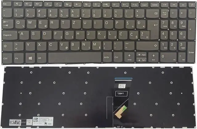 Main image of replacement keyboard for Lenovo iDEapad 320-15abr 320-15iap 320-15ast  Backlit Nordic Danish
