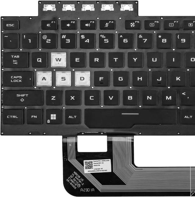 Laptop English Keyboard for Asus TUF Gaming A17 FA706IU FA706IU-1A backlit