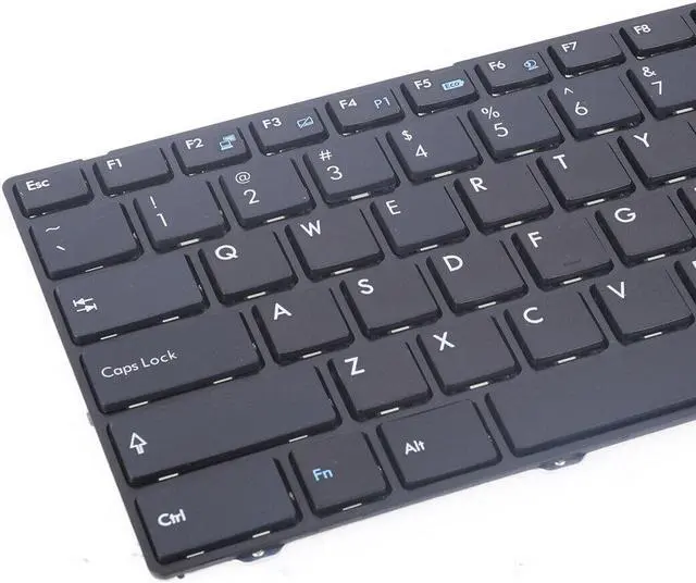 Alt view image 2 of 5 - US Keyboard for MSI GX60 GE60 GE70 Black Frame Black Small Enter V123322CK1