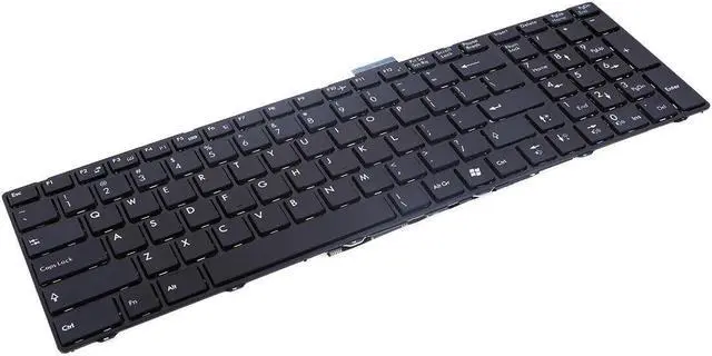 Alt view image 3 of 5 - US Keyboard for MSI GX60 GE60 GE70 Black Frame Black Small Enter V123322CK1