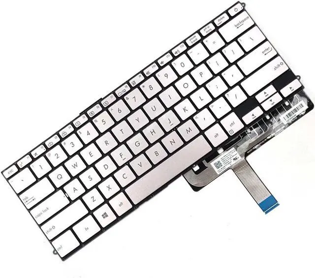 Alt view image 3 of 5 - Keyboard for Asus Zenbook UX490 UX490U UX490UA UX490UAR UX490CA Silver-Gray color US