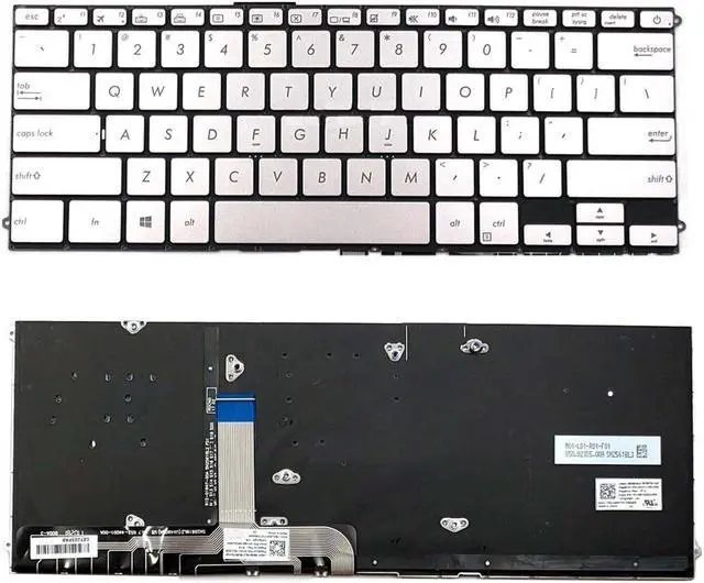 Main image of Keyboard for Asus Zenbook UX490 UX490U UX490UA UX490UAR UX490CA Silver-Gray color US