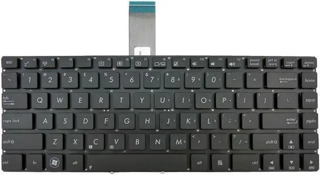 Main image of Laptop Keyboard (Without Frame) for ASUS Q400 Q400A Q400V Q400VC US Black