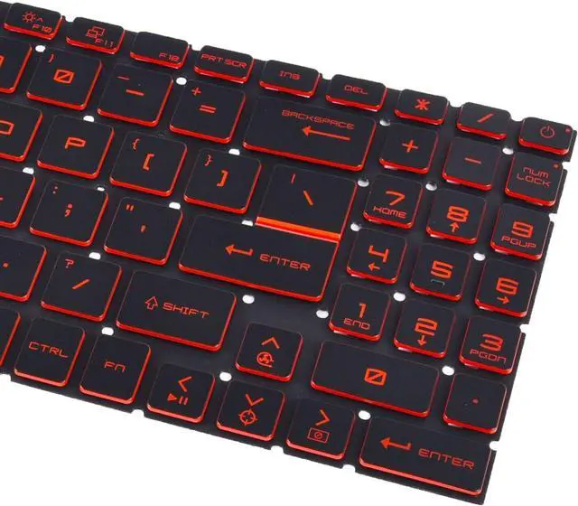 Alt view image 3 of 5 - replacement keyboard for MSI GF66 GF76 11SC 11UC 11UD 11UE 11UG 12UC 12UD US  RED Backlit