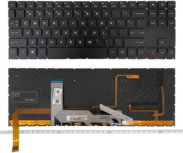 Main image of replacement keyboard for  HP OMEN 15-en 15-en0013dx 15-en1013dx 15-en0023dx US  RGB Backlit