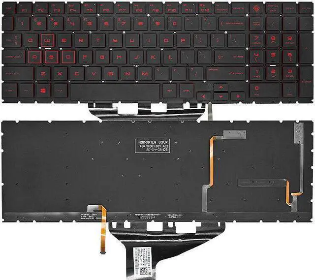 Main image of replacement keyboard for HP omen 15 DC DC0003la 15-DC0004TX DC005TX   US Colorful Backlit