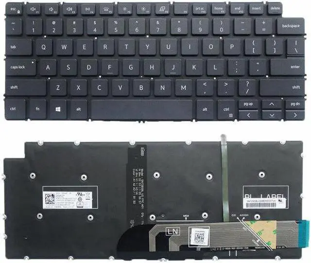 Main image of US backlit keyboard for Dell Inspiron 7400 7405 2-in-1 7490 No frame