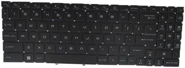 Alt view image 2 of 4 - RGB Backlit Keyboard For MSI Creator Z17 A12UET A12UGST A12UHST A12UHT English