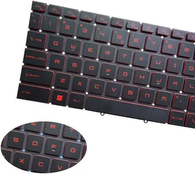 Alt view image 2 of 5 - Replacement keyboard for Monochrome Backlit GL76 US Keyboard For MSI Pulse GL76 11UCK 11UDK 11UEK MS-17L1