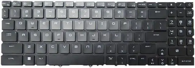 Alt view image 2 of 4 - RGB Backlit Keyboard For MSI GT77 12UHS 12UGS GT77 HX-13V 13VI 13VH MS-17Q1 17Q2