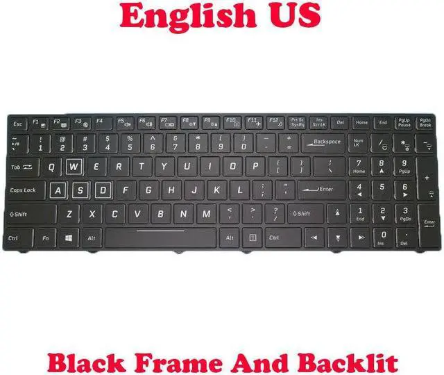 Main image of English Backlit Keyboard For CLEVO P970RC P970RD P970RF P970EN P970RN P970ED/EF