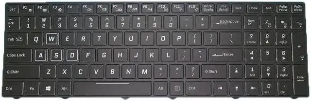 Alt view image 2 of 5 - English Backlit Keyboard For CLEVO P970RC P970RD P970RF P970EN P970RN P970ED/EF