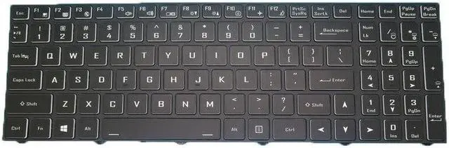Alt view image 2 of 4 - Backlit Keyboard For CLEVO NS50MU NS50PU NS51MU NS51PU NS51MU English With Frame
