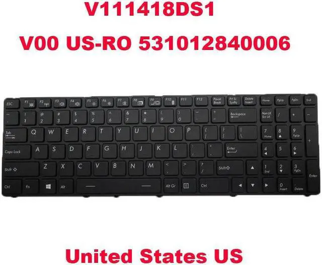 Main image of Keyboard For Getac V111418 V0US-RO 531012840006 531012840006L2877 English