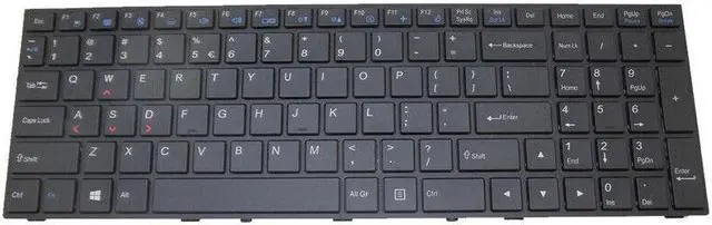 Main image of Backlit Keyboard For CLEVO P655SA P655SE P670RA P670RS P670SA P671SG English