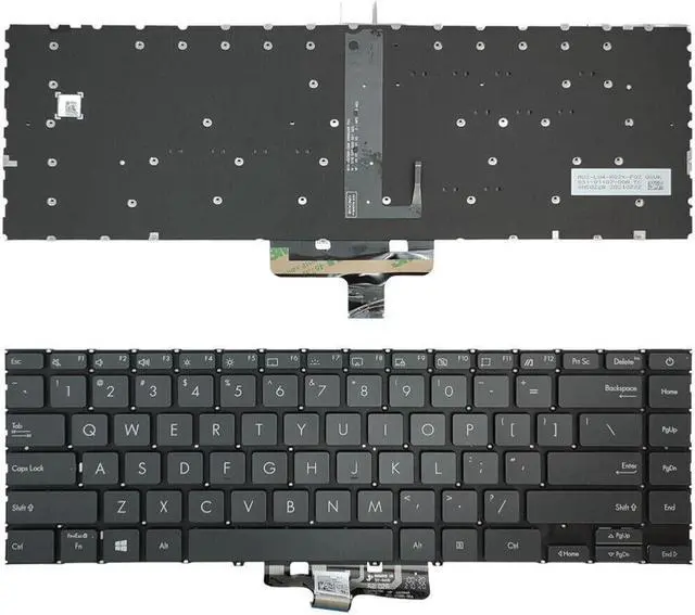 Main image of replacement keyboard for Asus Zenbook 14 Q407 Q407I Q407IQ Q408 Q408U Q408UG US  Backlit
