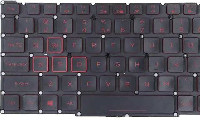 Alt view image 3 of 5 - replacement keyboard for Acer Nitro 5 AN517-52-52T3  US with Backlit