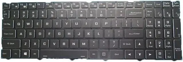 Alt view image 3 of 5 - Backlit Keyboard For CLEVO PB50 PB70 CVM18H930094301 6-80-N15Z3-01A-1 English