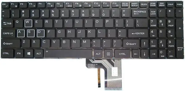 Alt view image 3 of 5 - Backlit Keyboard For ENZ K36 X36 DK348A-B US YX-K2010 English US