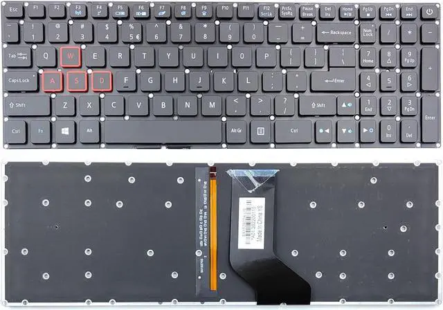 Main image of US Backlit Keyboard for Acer Aspire VX15 VX5-591G VX5-591G-54VG VX5-591G-76YZ