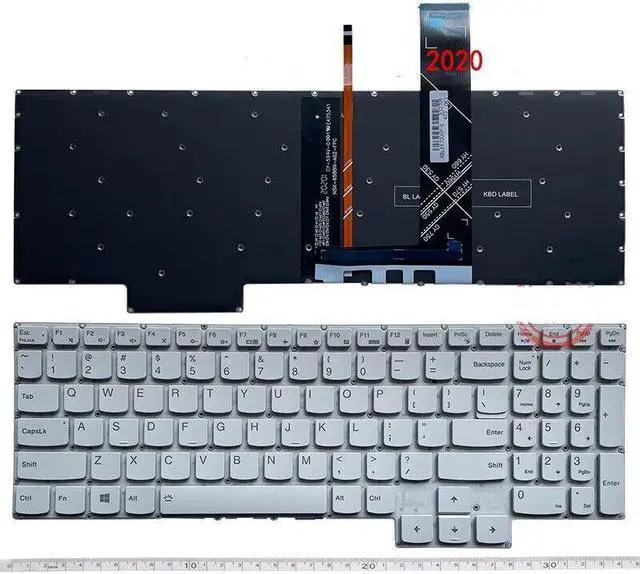 Main image of replacement keyboard for Lenovo Legion 5-17ARH05H 5-17IMH05 5-17IMH05H US  Backlit white