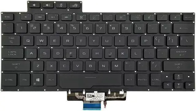 Alt view image 3 of 5 - replacement keyboard for ASUS ROG GA401QC GA401QE GA401QH GA401QM GA401IHR US  Backlit black