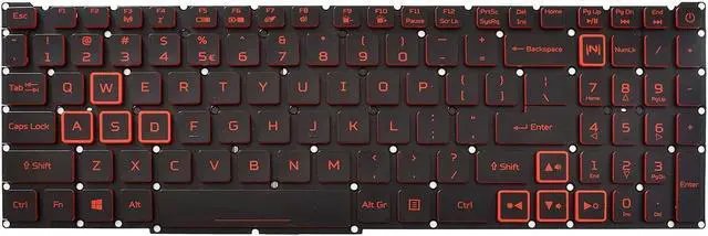 Alt view image 3 of 5 - replacement keyboard for Acer Predator Helios 300 PH315-52 PH315-53 PH317-53 US with Backlit