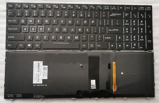 Main image of replacement keyboard for Clevo N850HJ1 N850HK1 N855HK1 N857HK1 N870HK1 N950TP6 Backlit