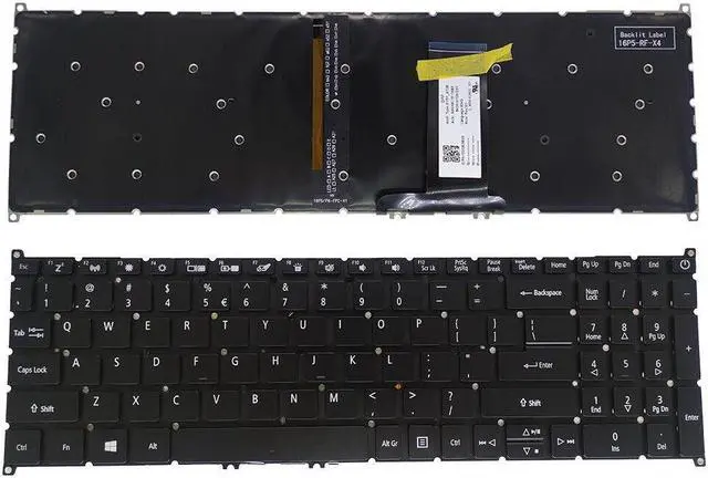 Alt view image 2 of 5 - US Keyboard for Acer Aspire 7 A715-75 A715-75G A715-75G-71RD A715-75G-7774