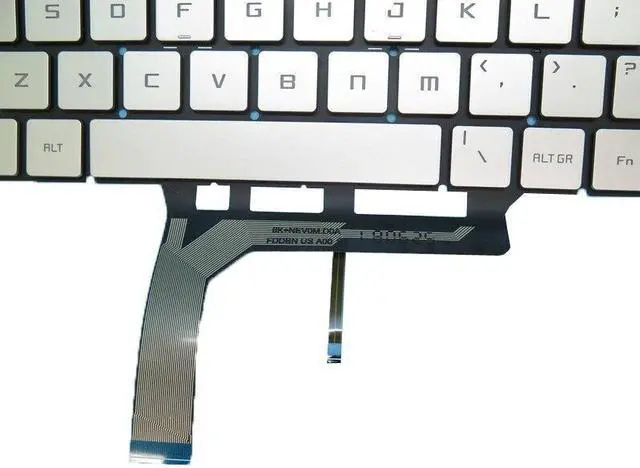Alt view image 3 of 5 - Silver Backlit Keyboard For MSI GS65 GF63 PS42 WS65 WP65 MS-14B1 MS-16Q4 English