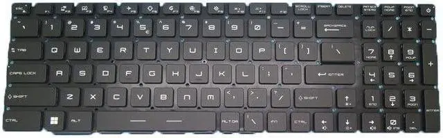 Alt view image 2 of 4 - Per-Key RGB Backlight Keyboard For MSI GE76 GP76 GS76 V195122AK1 MS-17KX English