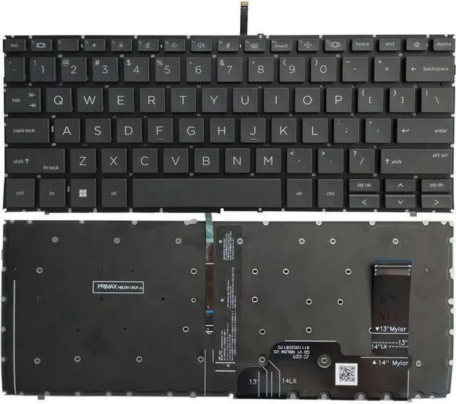 Main image of replacement keyboard for HP EliteBook 840 G9 830 G9 Laotop US English Backlit  black