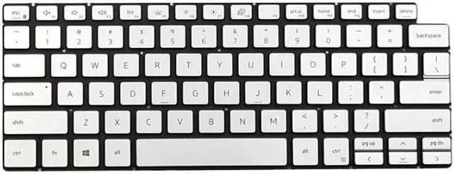 Main image of US Keyboard For DELL Inspiron 5400 5406 7300 7306 7390 7391 7405 2-in-1 Silver