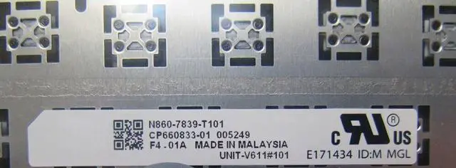 Alt view image 3 of 5 - English US Keyboard For Fujitsu S904 S935 T904 T935 T936 U904 CP660833-01