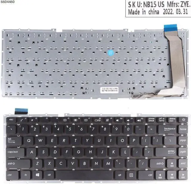 Main image of US Keyboard for Asus X441 X441SA X441SC X441UA BLACK (Without FRAME)