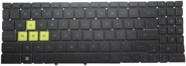 Alt view image 2 of 4 - Spectrum Backlit US Keyboard For MSI Crosshair 15 17 B12U B12UEZ B12UGZ B12UGS