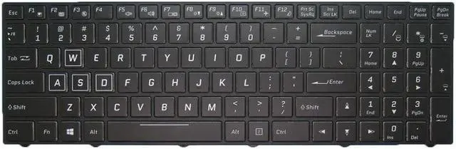 Main image of English US Keyboard For Sager NP5856 NP6850 NP6852 NP6853 NP6870 NP6872 NP6873