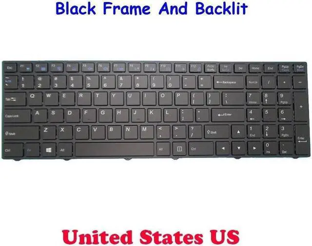 Main image of US Backlit Keyboard For CLEVO NB50TJ1 NB55TJ1 NB50TK1 NB55TK1 NB50TH NB60TH/TJ1