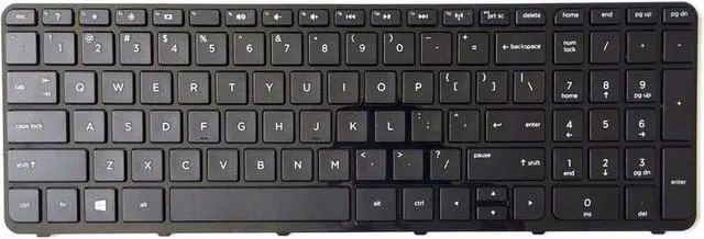 Main image of US Black Keyboard for HP P/N 725365-001 720670-001 AER68U00110 R68 AER68U00410
