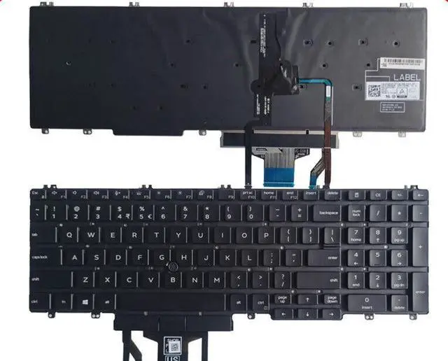 Main image of replacement keyboard for DEll Precision 7530 7730 E7530 M7530  US backlight