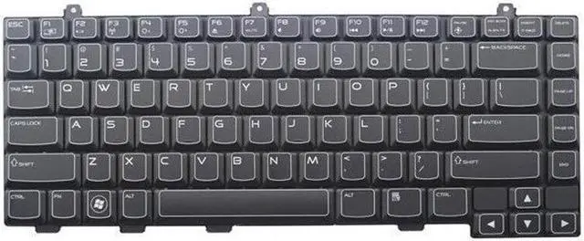 Main image of Backlit English US Keyboard For DELL Alienware M14X R1 R2 02M4NW 2M4NW Laptop