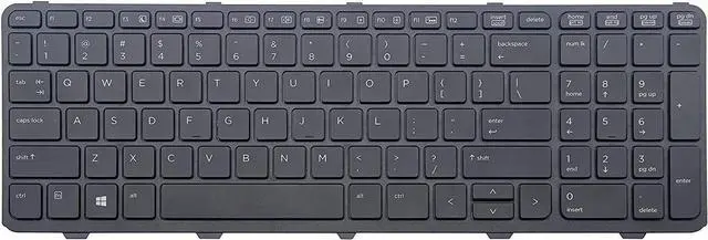 Main image of US Keyboard for HP P/N: 90.4ZA07.L01 SG-59300-XUA 768787-001 6037B0088501