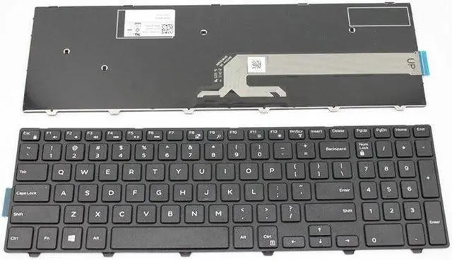 Alt view image 3 of 5 - US Black Keyboard for Dell Inspiron P63F002 P63F003 P63F004 P47F001 P47F002