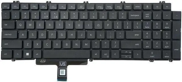 Main image of replacement keyboard for Dell LatituDE 5520 5521 Precision 3560 3561  blacklight