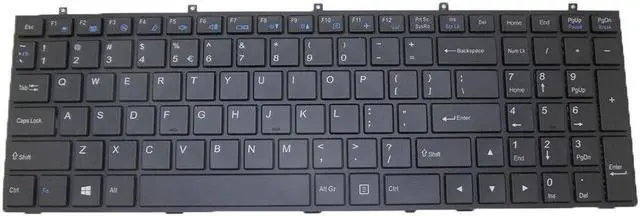 Main image of English US Keyboard For Sager NP6350 NP6370 NP7352 NP7355 NP7358 NP7370 NP7378